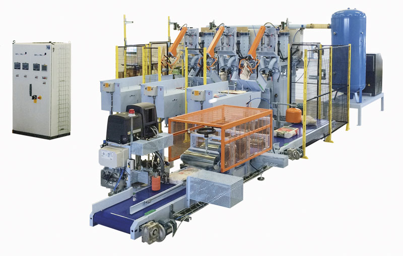 SpeedyBag. Automatic system with one or more outlets, for valve bags