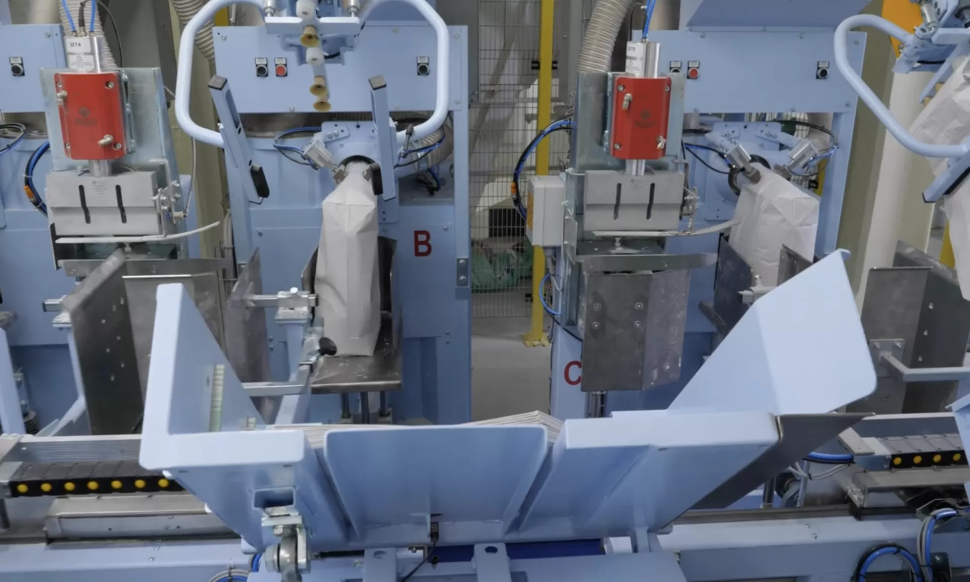 Machines and plant for high production rates